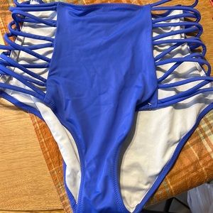 Royal blue size large bikini bottom